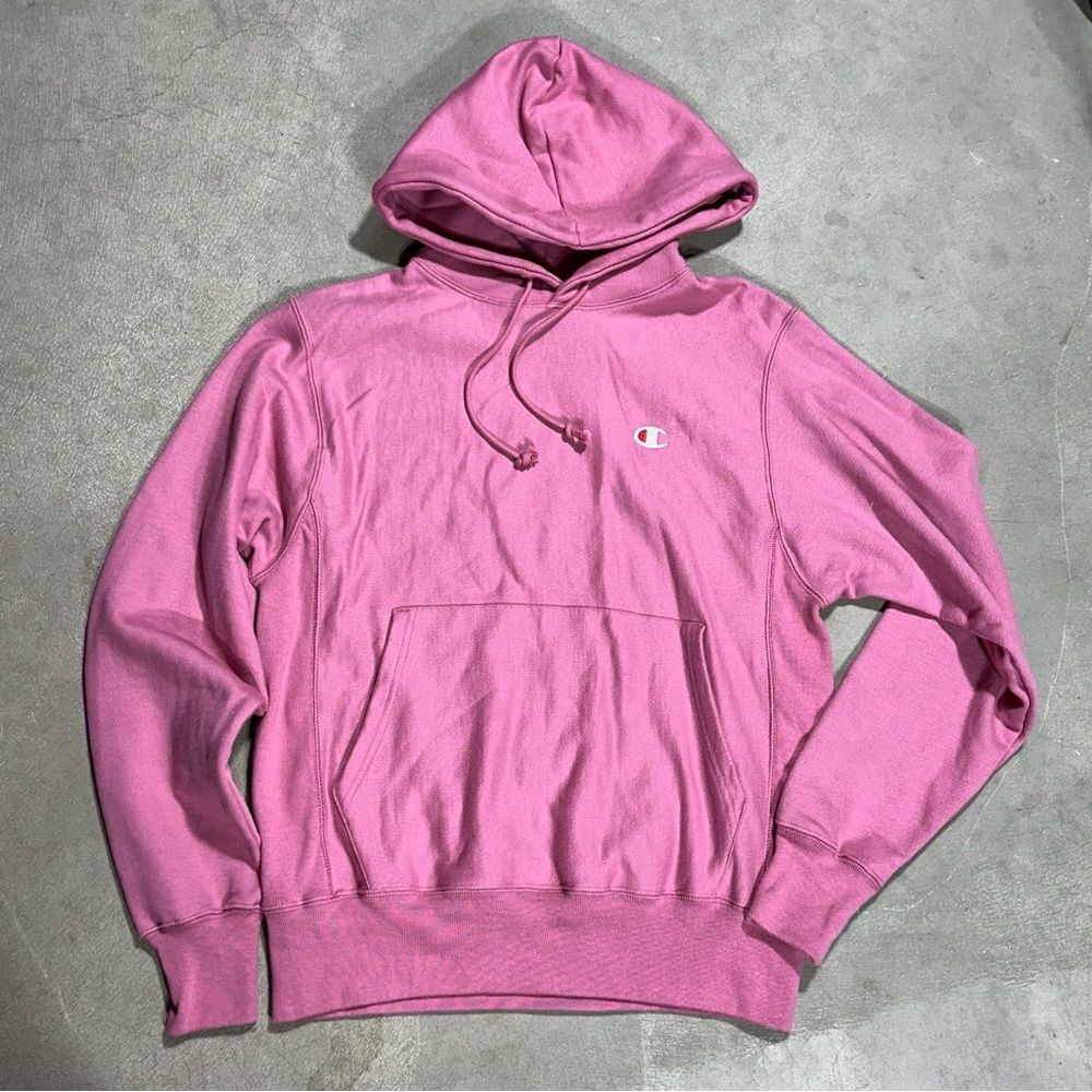 Champion Reverse Weave Pink Hoodie Men’s Size Small